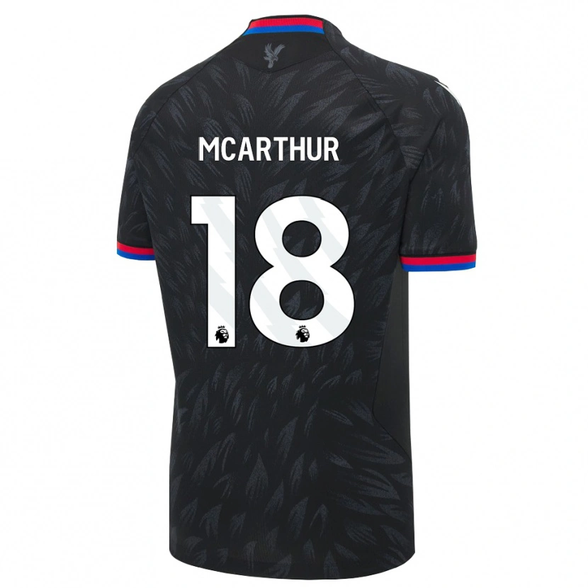 Danxen Män James Mcarthur #18 Svart Blå Röd Bortatröja Matchtröjor 2026/27 Tröjor T-Tröja
