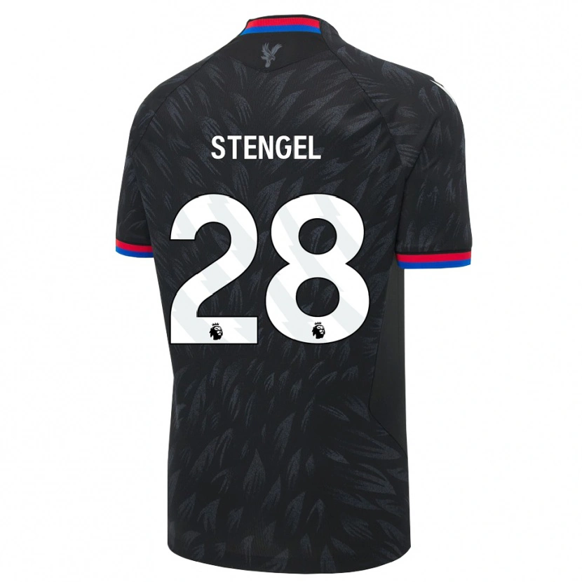 Danxen Män Katie Stengel #28 Svart Blå Röd Bortatröja Matchtröjor 2026/27 Tröjor T-Tröja
