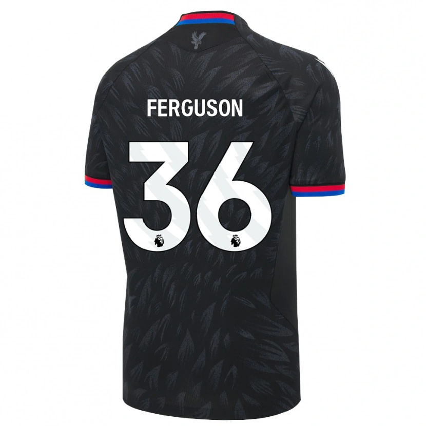 Danxen Män Nathan Ferguson #36 Svart Blå Röd Bortatröja Matchtröjor 2026/27 Tröjor T-Tröja
