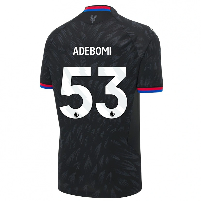 Danxen Män Ademola Ola Adebomi #53 Svart Blå Röd Bortatröja Matchtröjor 2026/27 Tröjor T-Tröja