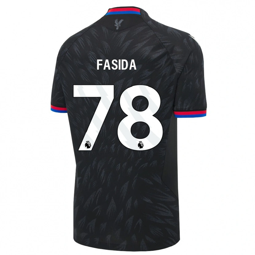 Danxen Män Jacob Fasida #78 Svart Blå Röd Bortatröja Matchtröjor 2026/27 Tröjor T-Tröja