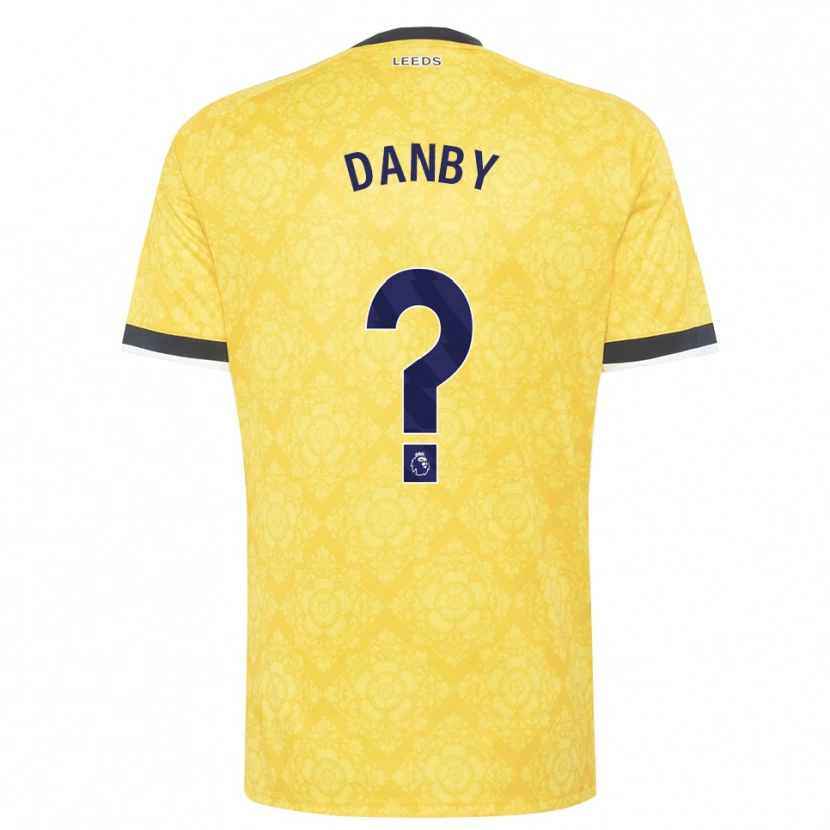 Danxen Män Sarah Danby #0 Gul Vit Svart Bortatröja Matchtröjor 2026/27 Tröjor T-Tröja