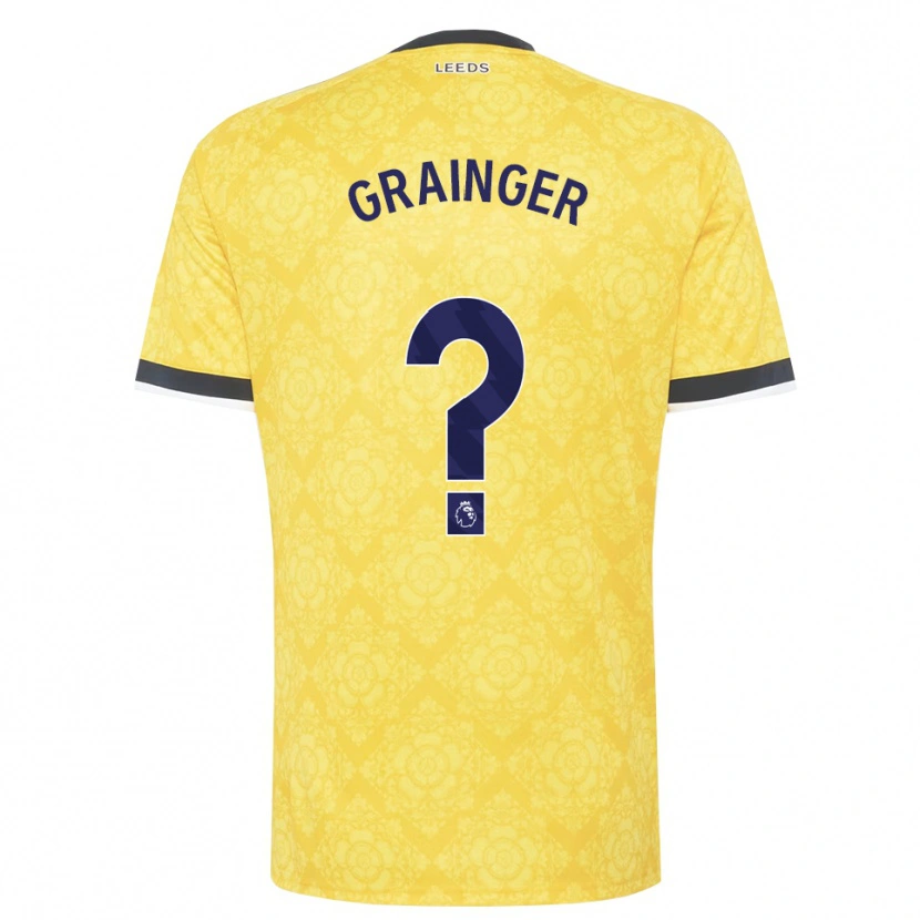 Danxen Män Owen Grainger #0 Gul Vit Svart Bortatröja Matchtröjor 2026/27 Tröjor T-Tröja