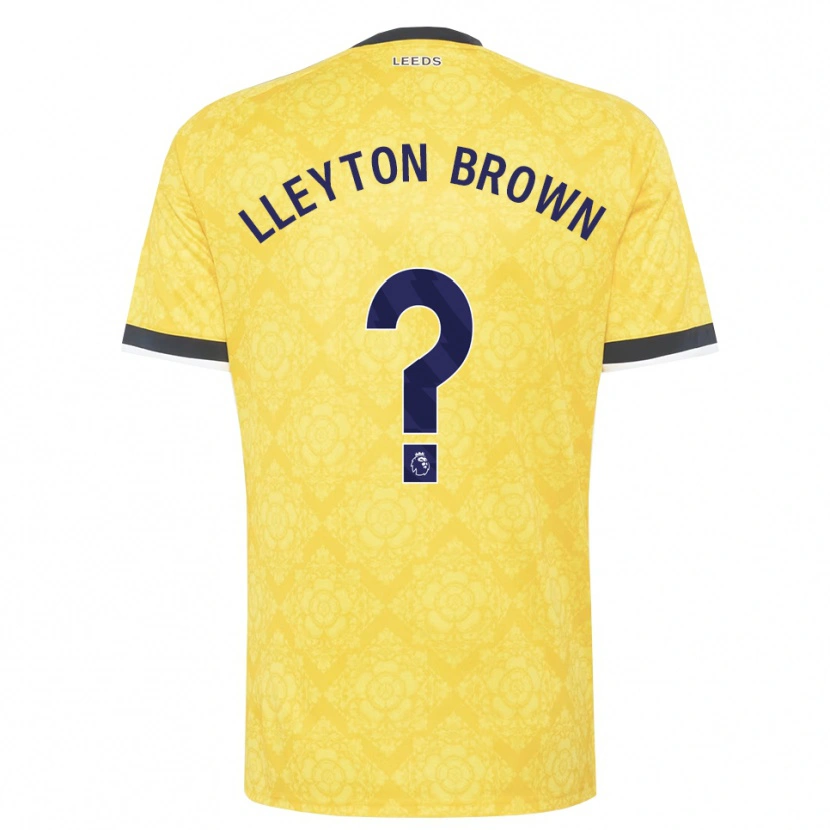 Danxen Män Lleyton Brown #0 Gul Vit Svart Bortatröja Matchtröjor 2026/27 Tröjor T-Tröja
