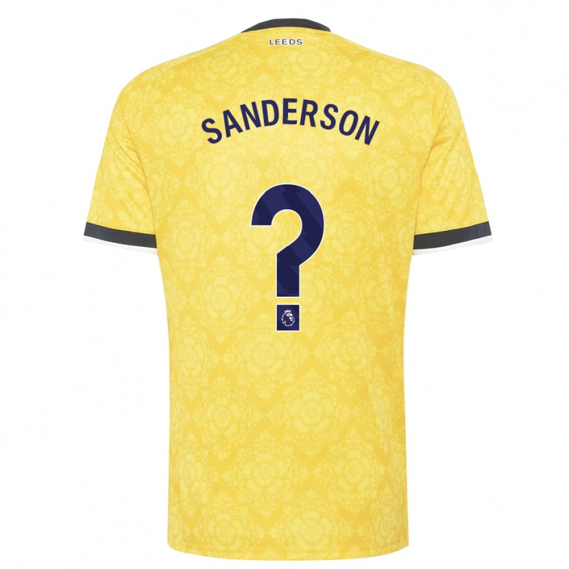 Danxen Män Brittany Sanderson #0 Gul Vit Svart Bortatröja Matchtröjor 2026/27 Tröjor T-Tröja