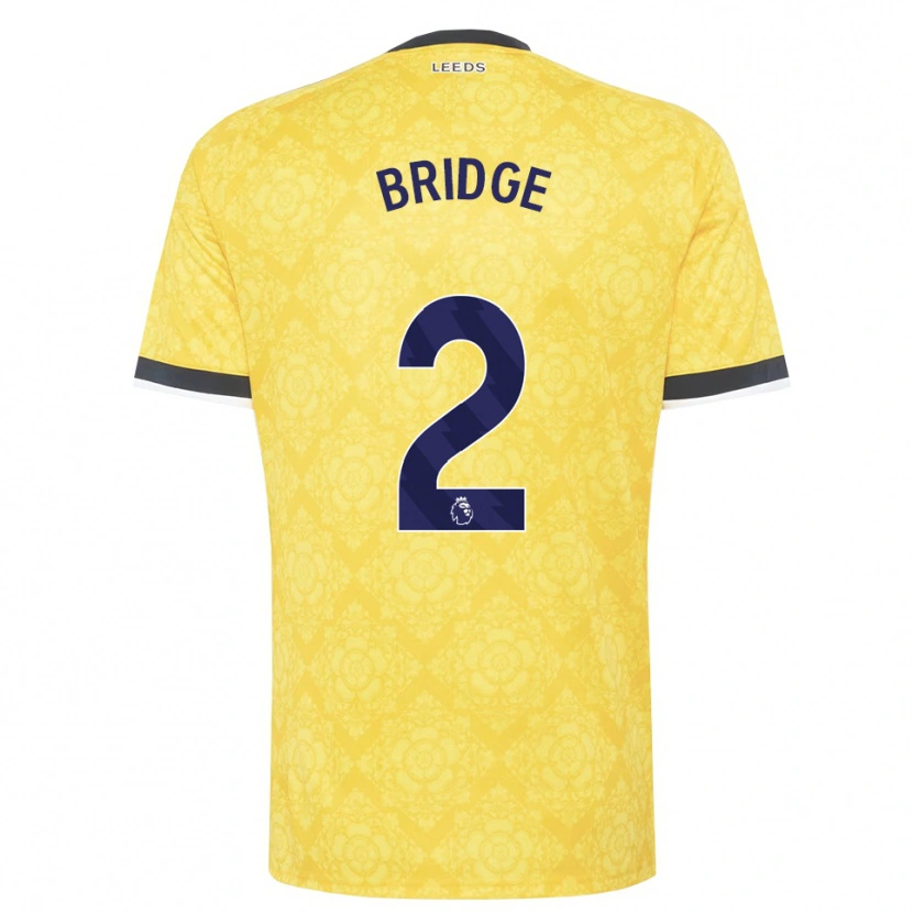 Danxen Män Isaac Bridge #2 Gul Vit Svart Bortatröja Matchtröjor 2026/27 Tröjor T-Tröja