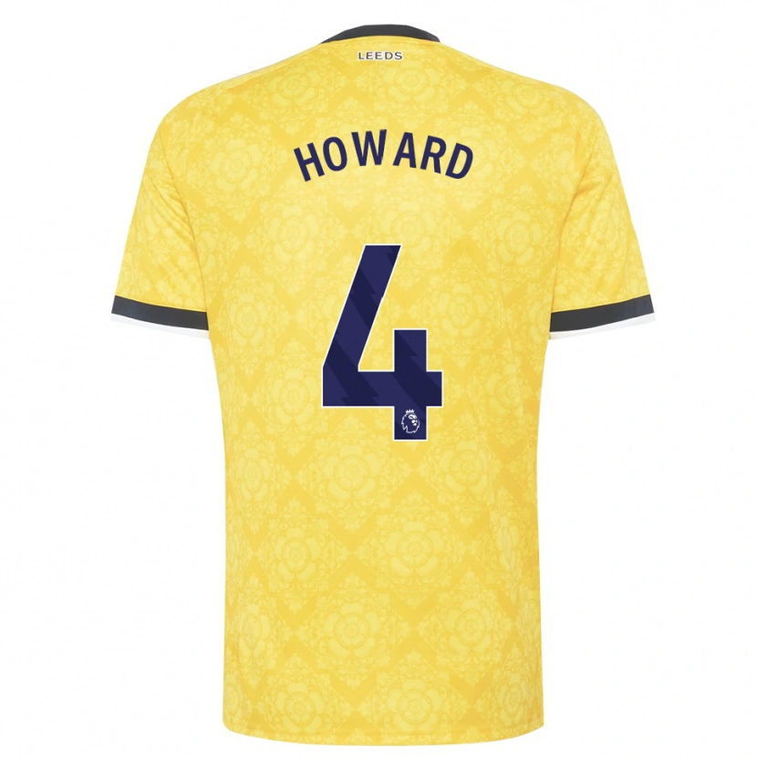 Danxen Män Jacob Howard #4 Gul Vit Svart Bortatröja Matchtröjor 2026/27 Tröjor T-Tröja