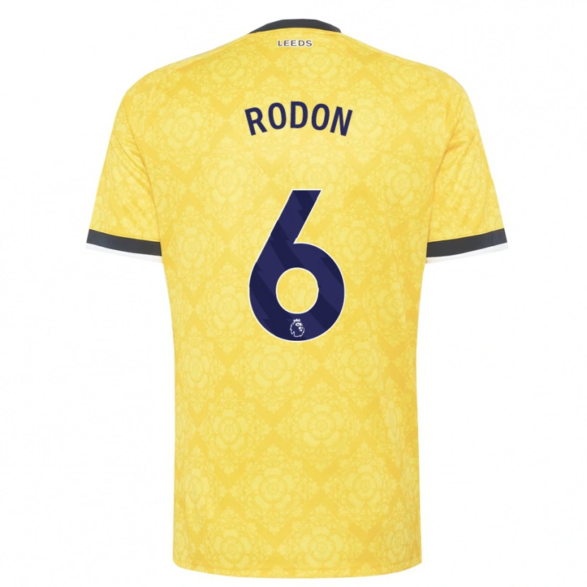 Danxen Män Joe Rodon #6 Gul Vit Svart Bortatröja Matchtröjor 2026/27 Tröjor T-Tröja