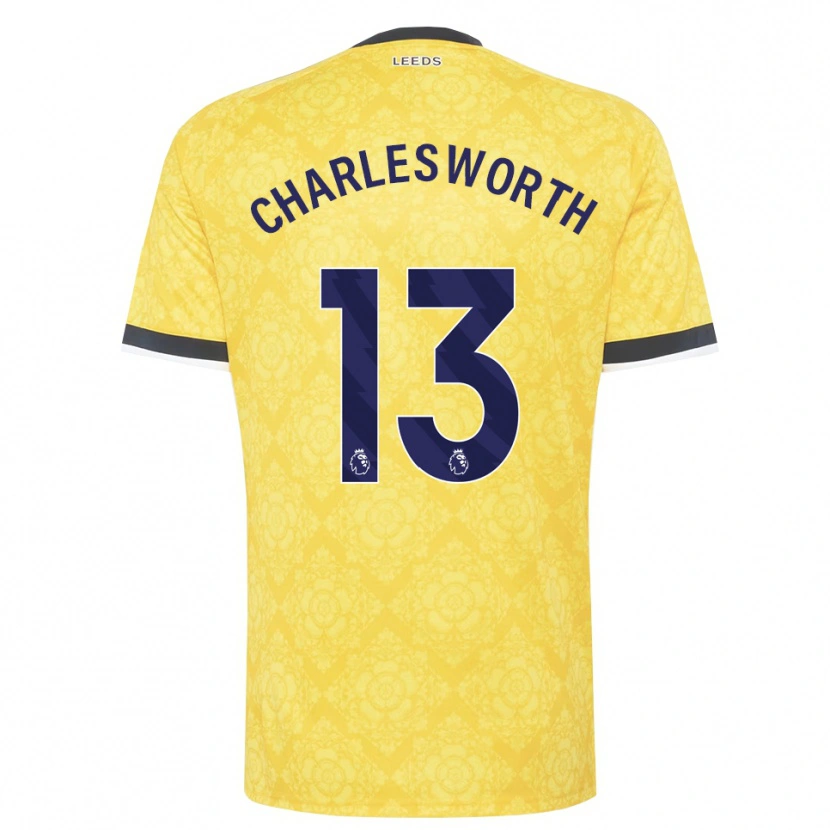 Danxen Män Millie Robshaw-Charlesworth #13 Gul Vit Svart Bortatröja Matchtröjor 2026/27 Tröjor T-Tröja
