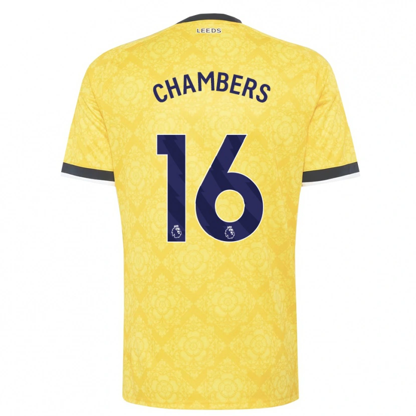 Danxen Män Lloyd Chambers #16 Gul Vit Svart Bortatröja Matchtröjor 2026/27 Tröjor T-Tröja