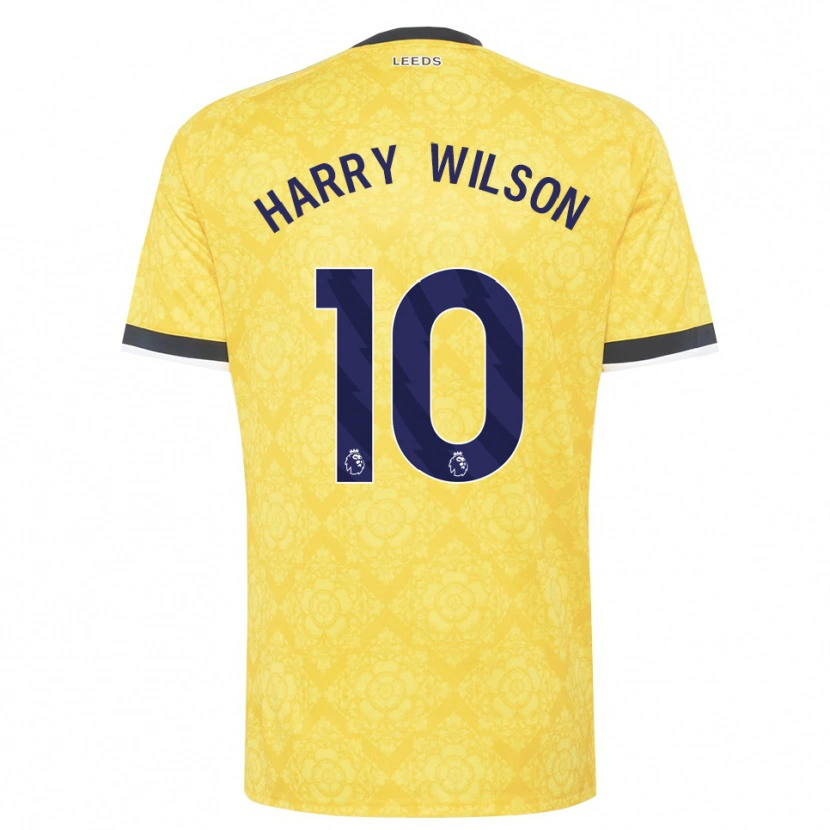 Danxen Män Harry Wilson #10 Gul Vit Svart Bortatröja Matchtröjor 2026/27 Tröjor T-Tröja