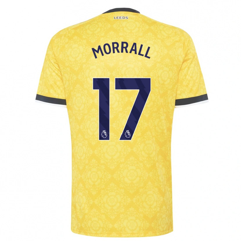 Danxen Män Kai Morrall #17 Gul Vit Svart Bortatröja Matchtröjor 2026/27 Tröjor T-Tröja