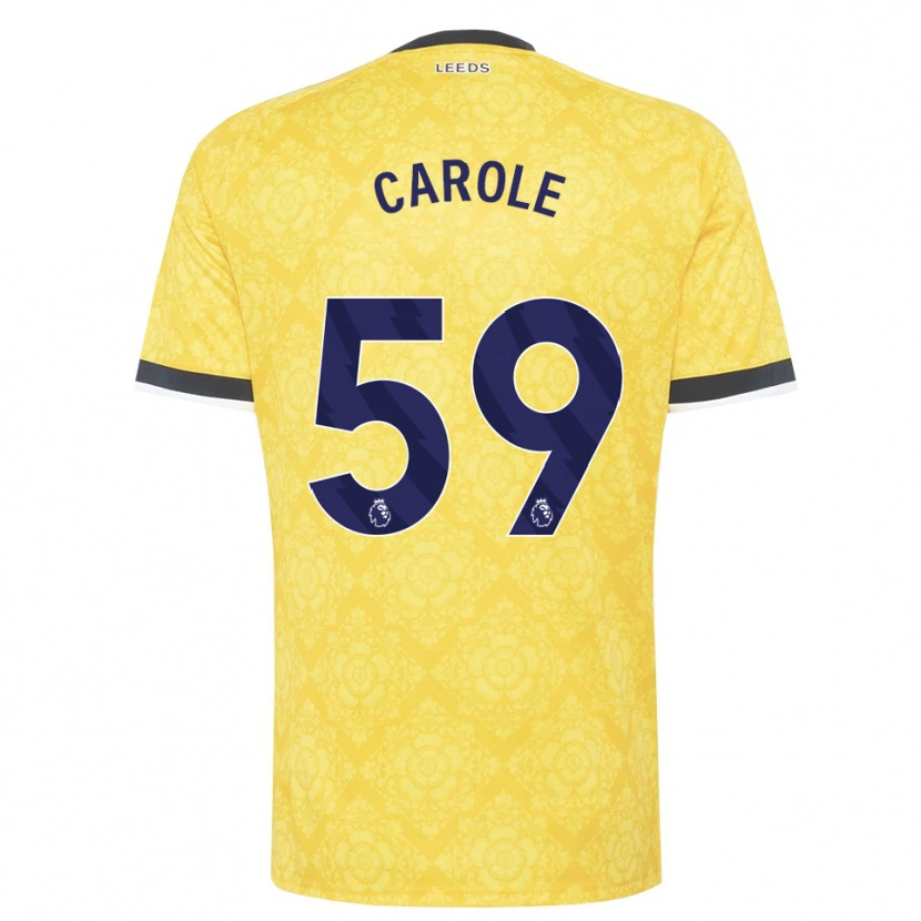 Danxen Män Keenan Carole #59 Gul Vit Svart Bortatröja Matchtröjor 2026/27 Tröjor T-Tröja
