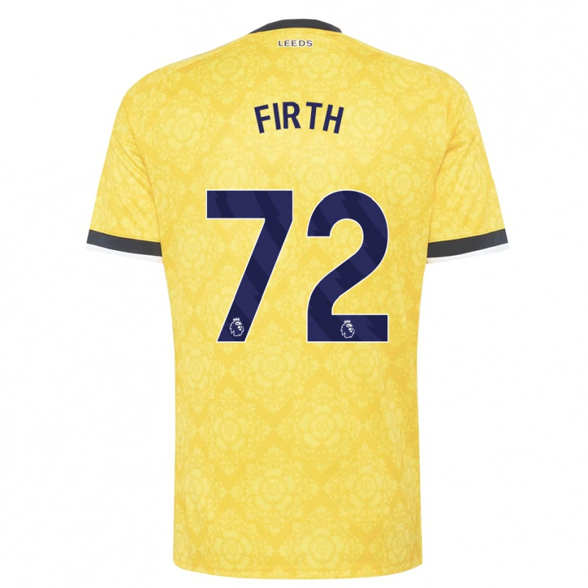 Danxen Män Will Firth #72 Gul Vit Svart Bortatröja Matchtröjor 2026/27 Tröjor T-Tröja