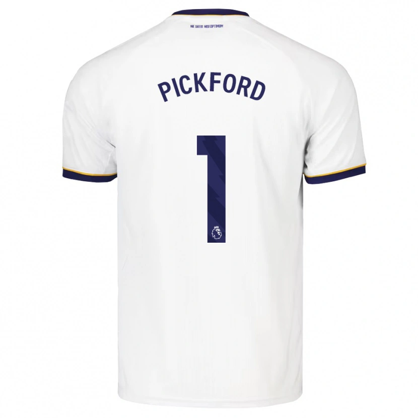 Danxen Män Jordan Pickford #1 Midnattsblå Vit Gul Bortatröja Matchtröjor 2026/27 Tröjor T-Tröja