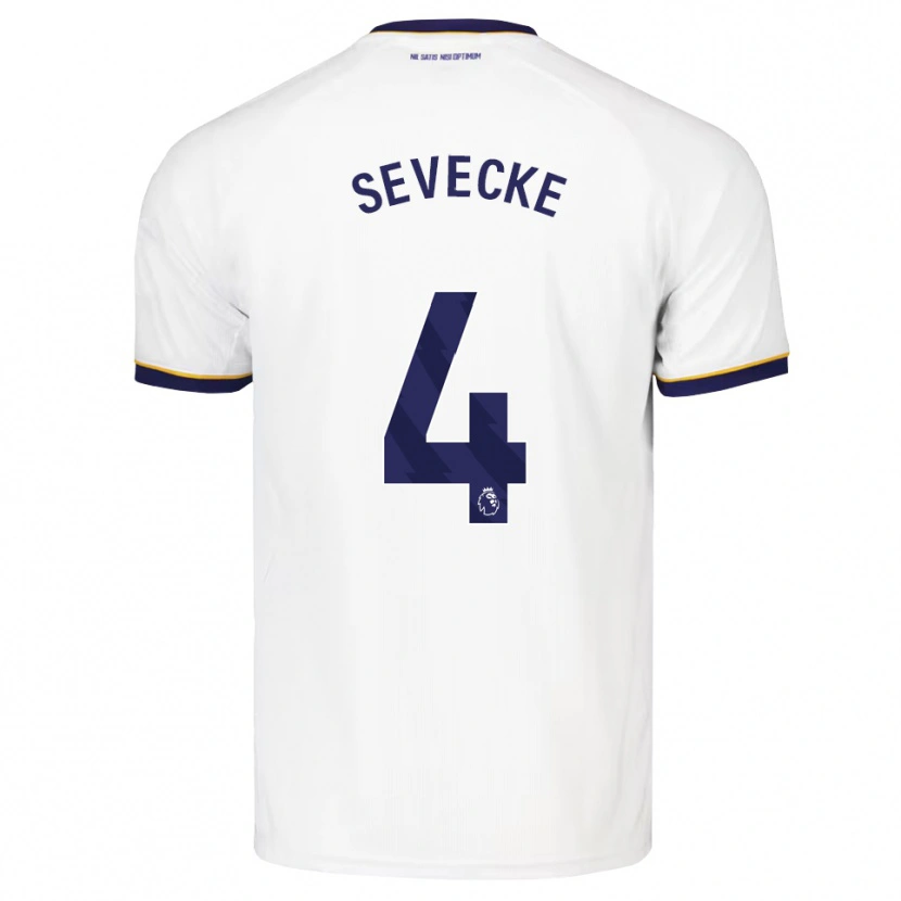 Danxen Män Rikke Sevecke #4 Midnattsblå Vit Gul Bortatröja Matchtröjor 2026/27 Tröjor T-Tröja