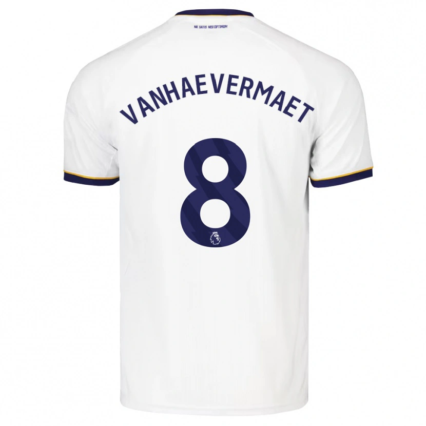 Danxen Män Justine Vanhaevermaet #8 Midnattsblå Vit Gul Bortatröja Matchtröjor 2026/27 Tröjor T-Tröja