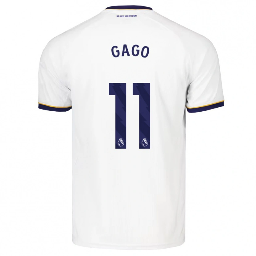 Danxen Män Kelly Gago #11 Midnattsblå Vit Gul Bortatröja Matchtröjor 2026/27 Tröjor T-Tröja