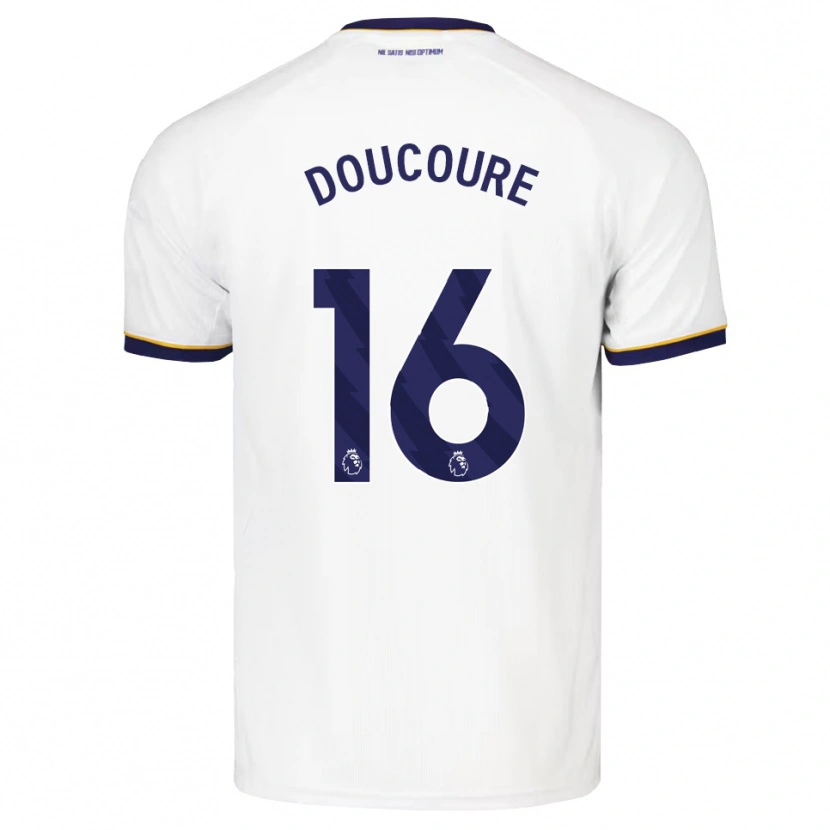 Danxen Män Abdoulaye Doucoure #16 Midnattsblå Vit Gul Bortatröja Matchtröjor 2026/27 Tröjor T-Tröja