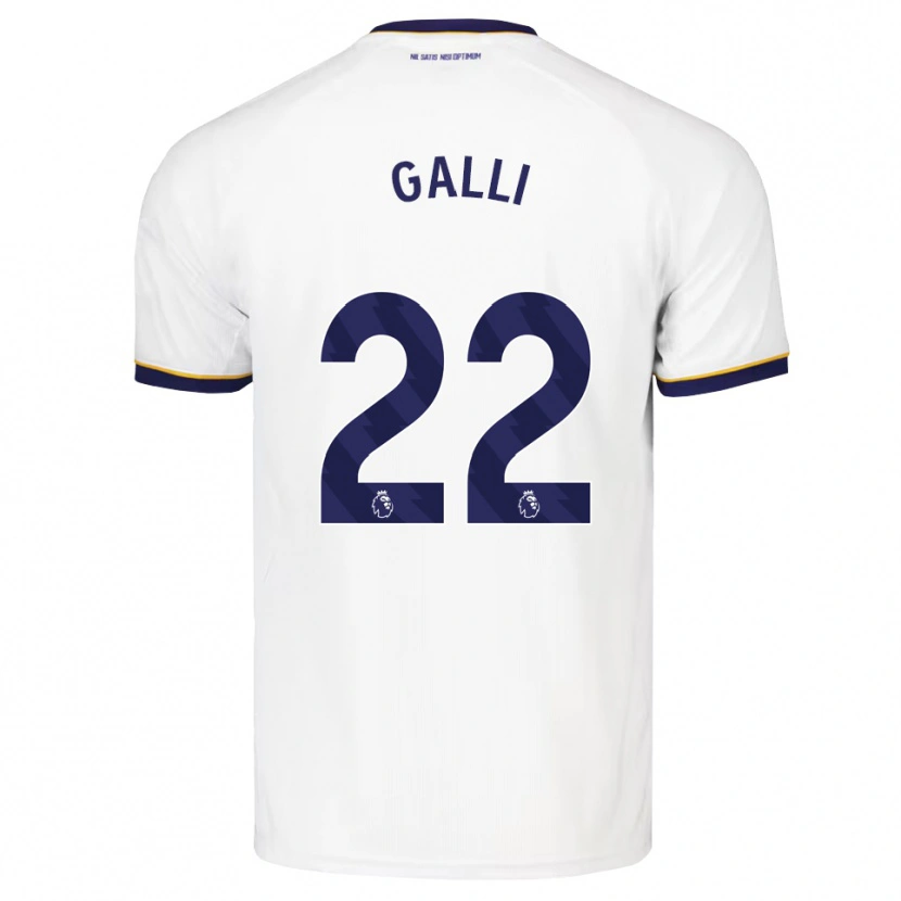 Danxen Män Aurora Galli #22 Midnattsblå Vit Gul Bortatröja Matchtröjor 2026/27 Tröjor T-Tröja