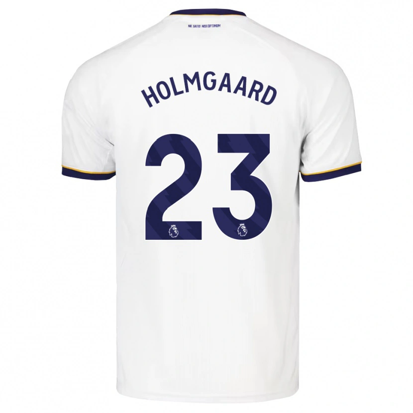 Danxen Män Sara Holmgaard #23 Midnattsblå Vit Gul Bortatröja Matchtröjor 2026/27 Tröjor T-Tröja