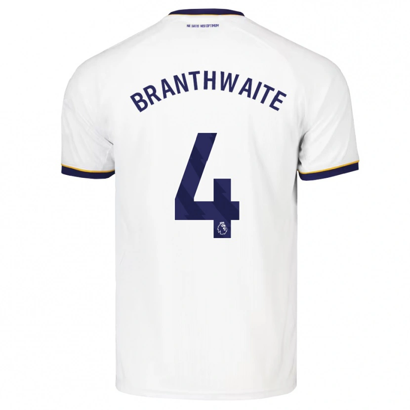 Danxen Män Jarrad Branthwaite #4 Midnattsblå Vit Gul Bortatröja Matchtröjor 2026/27 Tröjor T-Tröja