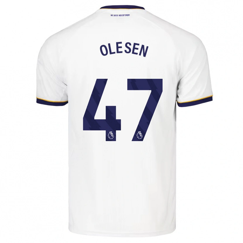 Danxen Män Karoline Olesen #47 Midnattsblå Vit Gul Bortatröja Matchtröjor 2026/27 Tröjor T-Tröja