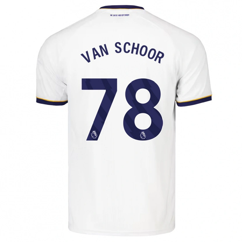 Danxen Män Joshua Van Schoor #78 Midnattsblå Vit Gul Bortatröja Matchtröjor 2026/27 Tröjor T-Tröja