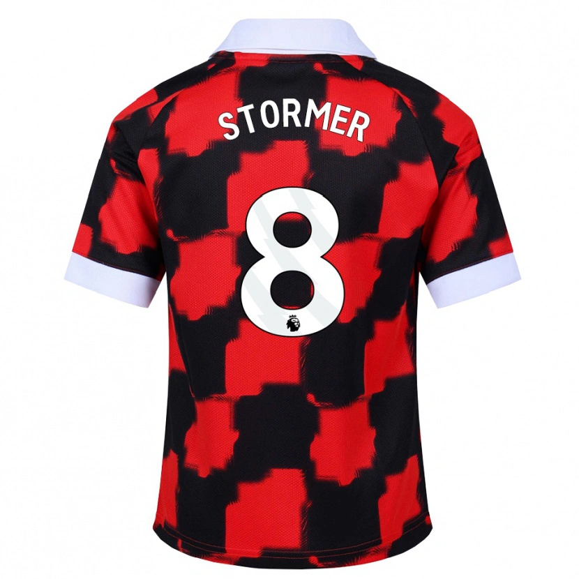 Danxen Män Becky Stormer #8 Röd Vit Svart Bortatröja Matchtröjor 2026/27 Tröjor T-Tröja