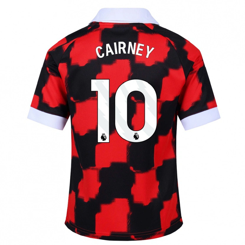 Danxen Män Tom Cairney #10 Röd Vit Svart Bortatröja Matchtröjor 2026/27 Tröjor T-Tröja