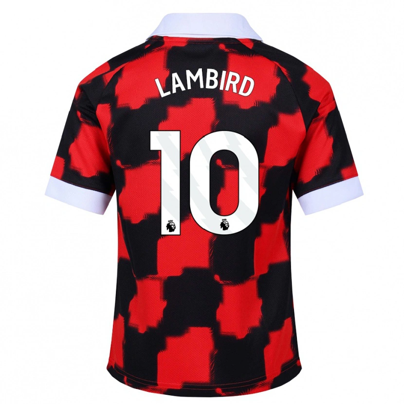 Danxen Män Lilly Lambird #10 Röd Vit Svart Bortatröja Matchtröjor 2026/27 Tröjor T-Tröja