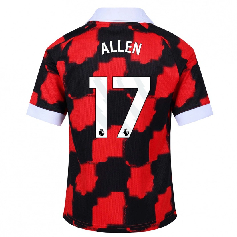 Danxen Män Isaiah Allen #17 Röd Vit Svart Bortatröja Matchtröjor 2026/27 Tröjor T-Tröja