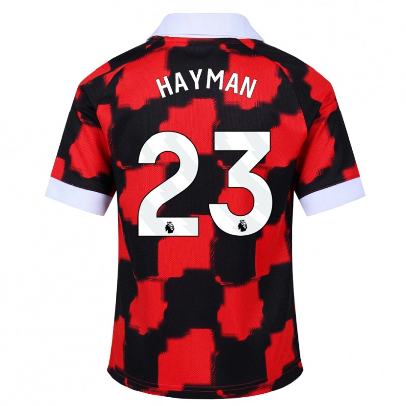 Danxen Män Alex Hayman #23 Röd Vit Svart Bortatröja Matchtröjor 2026/27 Tröjor T-Tröja
