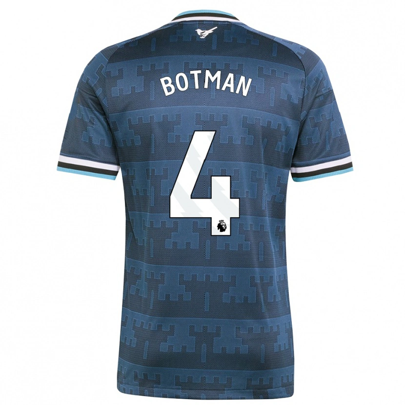 Danxen Män Sven Botman #4 Gul Svart Blå Bortatröja Matchtröjor 2026/27 Tröjor T-Tröja