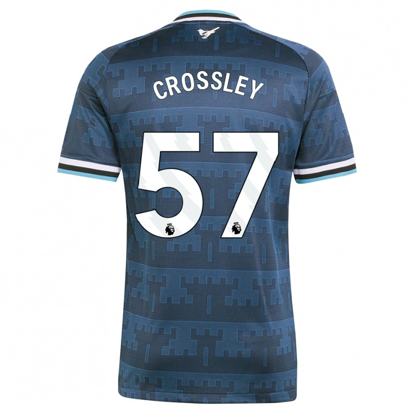 Danxen Män Kyle Crossley #57 Gul Svart Blå Bortatröja Matchtröjor 2026/27 Tröjor T-Tröja