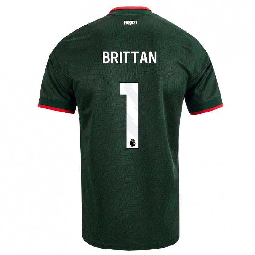 Danxen Män Harry Brittan #1 Mörk Grön Röd Bortatröja Matchtröjor 2026/27 Tröjor T-Tröja