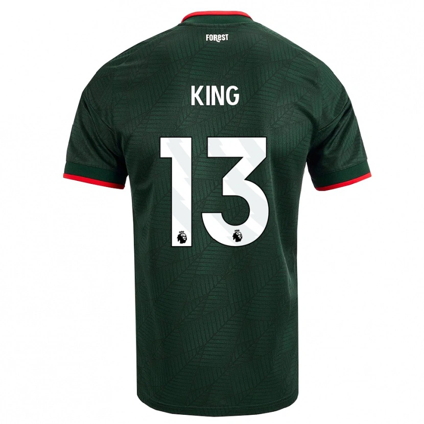Danxen Män Leo King #13 Mörk Grön Röd Bortatröja Matchtröjor 2026/27 Tröjor T-Tröja