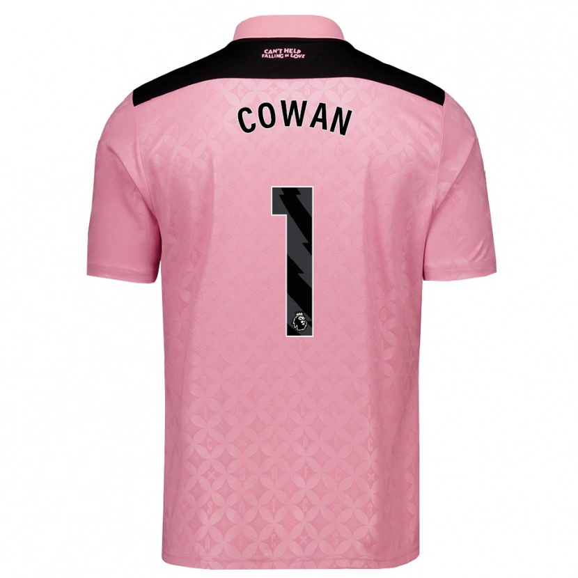 Danxen Män Joe Cowan #1 Ljusrosa Svart Bortatröja Matchtröjor 2026/27 Tröjor T-Tröja