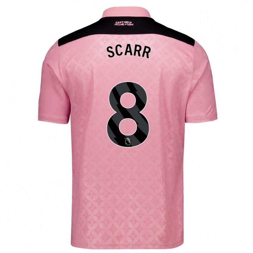 Danxen Män Emily Scarr #8 Ljusrosa Svart Bortatröja Matchtröjor 2026/27 Tröjor T-Tröja