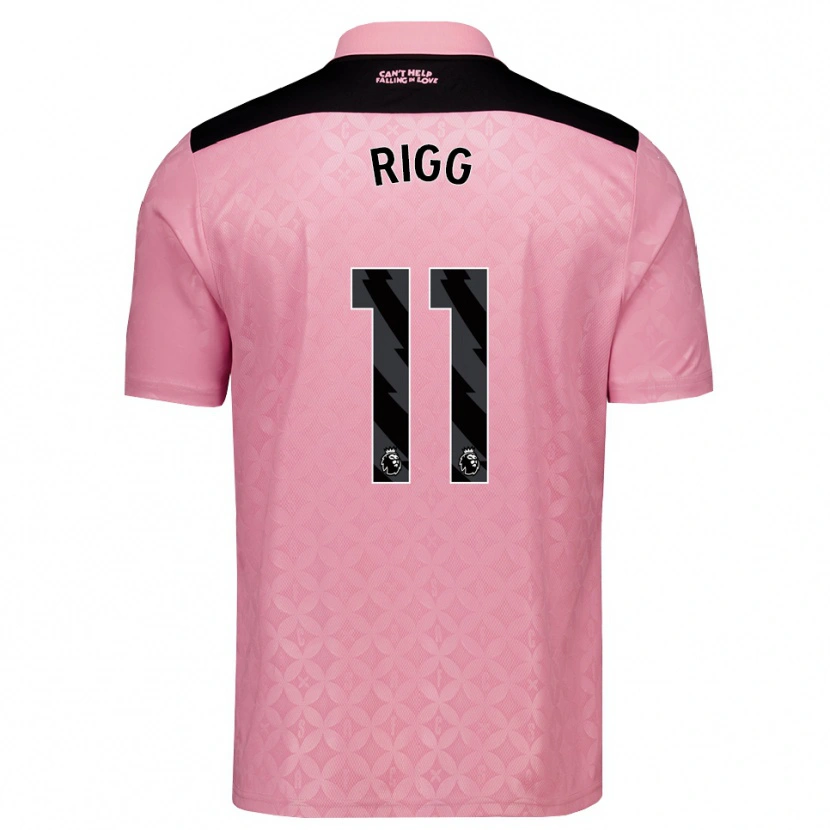 Danxen Män Chris Rigg #11 Ljusrosa Svart Bortatröja Matchtröjor 2026/27 Tröjor T-Tröja