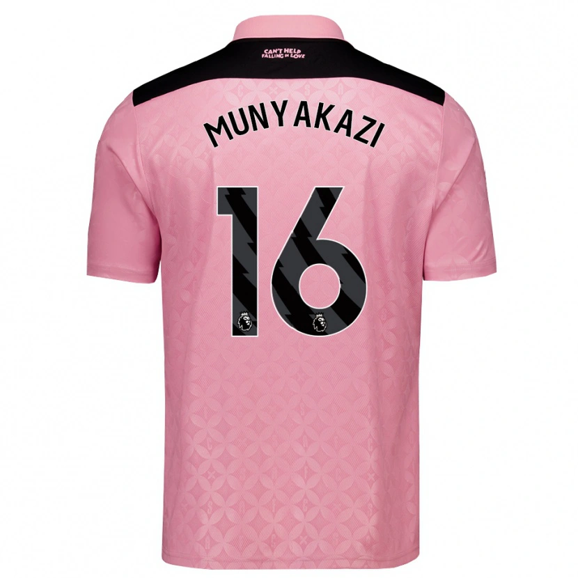 Danxen Män Kay Munyakazi #16 Ljusrosa Svart Bortatröja Matchtröjor 2026/27 Tröjor T-Tröja