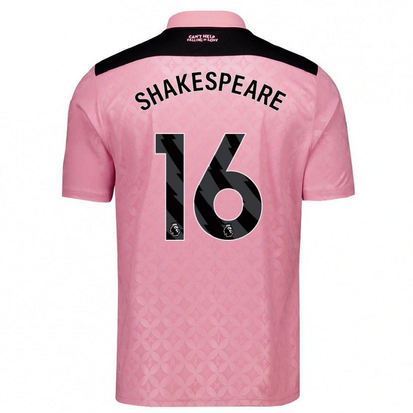 Danxen Män Caleb Shakespeare #16 Ljusrosa Svart Bortatröja Matchtröjor 2026/27 Tröjor T-Tröja
