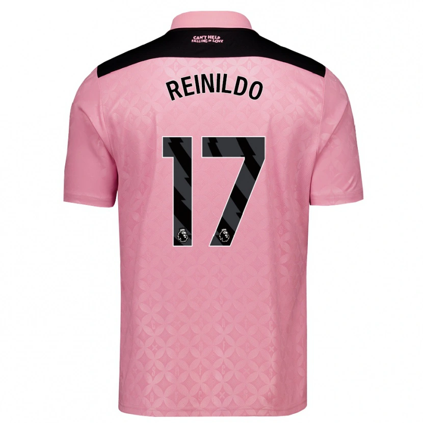 Danxen Män Reinildo Mandava #17 Ljusrosa Svart Bortatröja Matchtröjor 2026/27 Tröjor T-Tröja