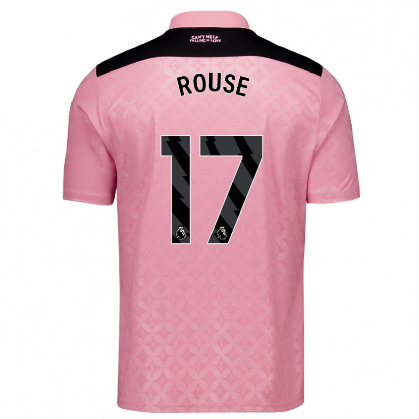Danxen Män Mollie Rouse #17 Ljusrosa Svart Bortatröja Matchtröjor 2026/27 Tröjor T-Tröja