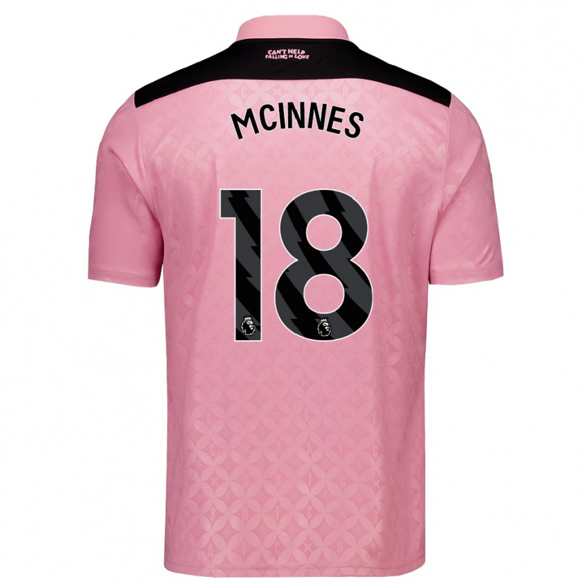 Danxen Män Libby Mcinnes #18 Ljusrosa Svart Bortatröja Matchtröjor 2026/27 Tröjor T-Tröja