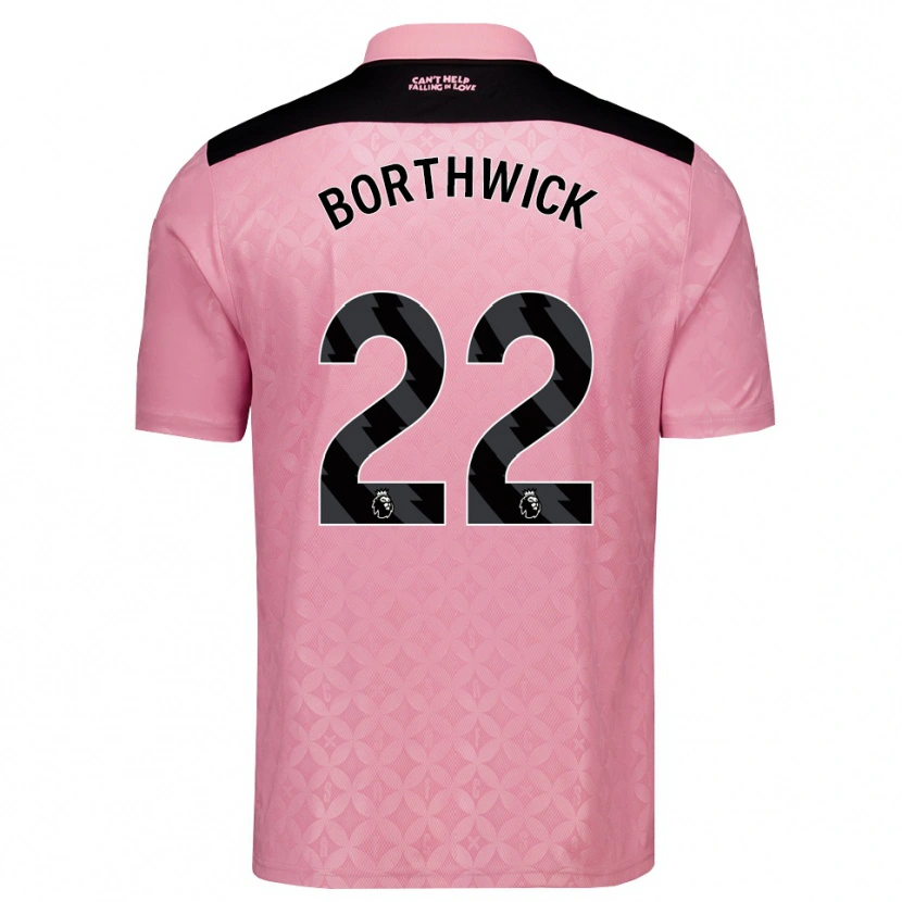 Danxen Män Megan Borthwick #22 Ljusrosa Svart Bortatröja Matchtröjor 2026/27 Tröjor T-Tröja
