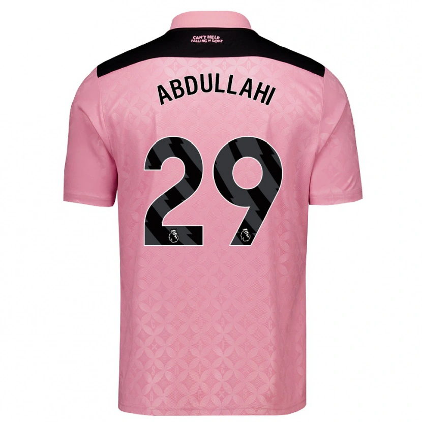 Danxen Män Ahmed Abdullahi #29 Ljusrosa Svart Bortatröja Matchtröjor 2026/27 Tröjor T-Tröja