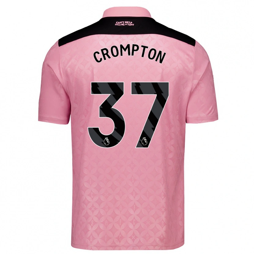 Danxen Män Ben Crompton #37 Ljusrosa Svart Bortatröja Matchtröjor 2026/27 Tröjor T-Tröja