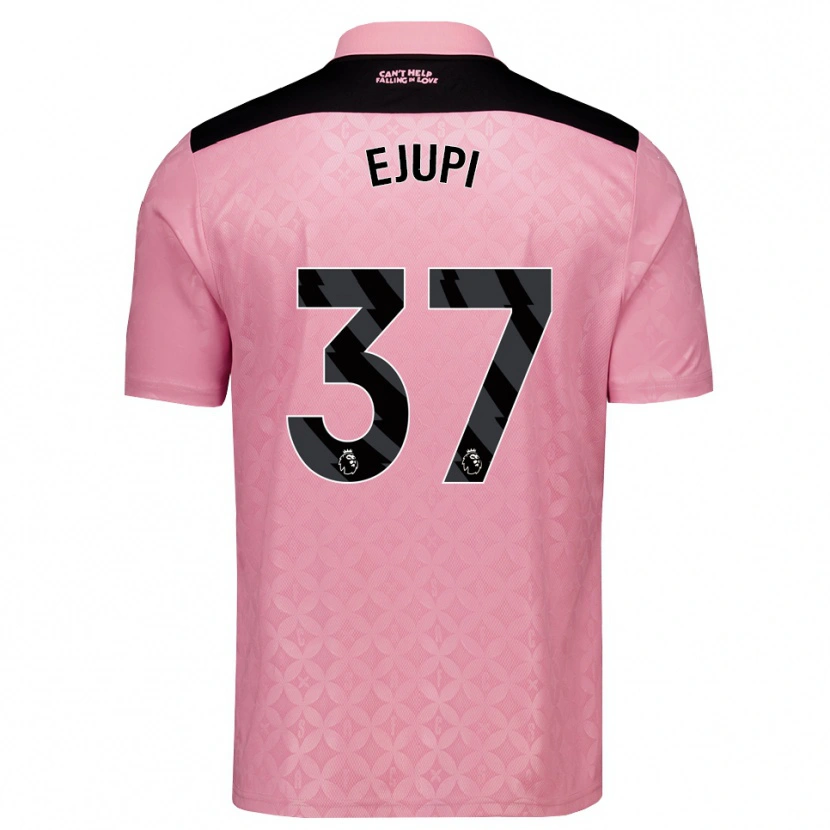 Danxen Män Elizabeta Ejupi #37 Ljusrosa Svart Bortatröja Matchtröjor 2026/27 Tröjor T-Tröja