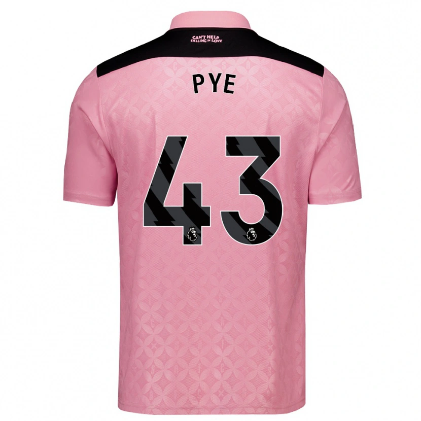 Danxen Män Connor Pye #43 Ljusrosa Svart Bortatröja Matchtröjor 2026/27 Tröjor T-Tröja